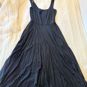 Reformation Black Midi Dress